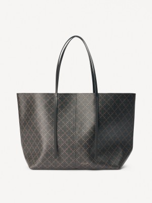 By Malene Birger Abi Printed Tote Tasker Mørke | DK_BB18959