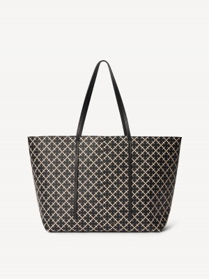By Malene Birger Abi Printed Tote Tasker Sort | DK_BB35858