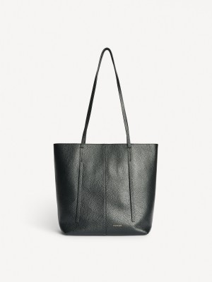 By Malene Birger Abilso Leather Tote Tasker Sort | DK_BB64934