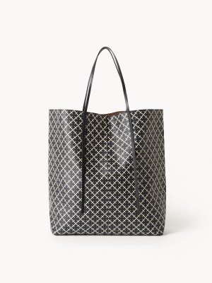 By Malene Birger Abrille Printed Tote Tasker Sort | DK_BB68857