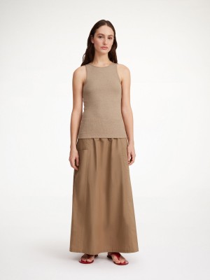 By Malene Birger Amani Organic Cotton Tank Toppe Nomad | DK_BB43805
