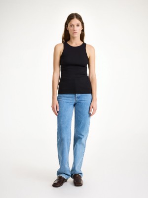 By Malene Birger Amani Tank Toppe Sort | DK_BB74659