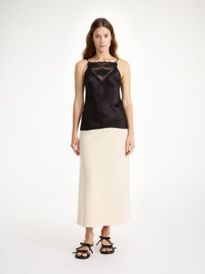 By Malene Birger Angello Wool Midi Nederdel Pearl | DK_BB67071