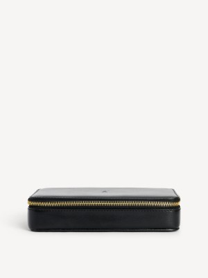 By Malene Birger Aya Cher Leather Jewellery Case Skønhedstasker Sort | DK_BB75506