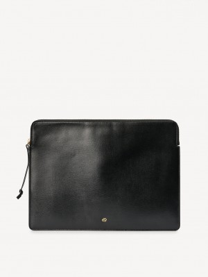 By Malene Birger Aya Leather Laptop Case Andet Tilbehør Sort | DK_BB60482