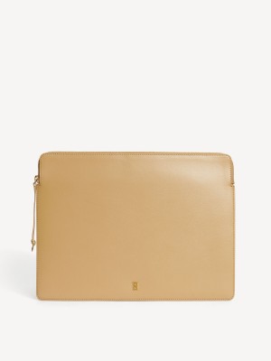 By Malene Birger Aya Leather Laptop Case Andet Tilbehør Sand | DK_BB88779