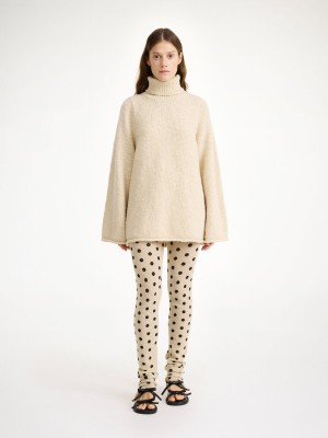 By Malene Birger Breele Wool Leggings Bukser Blomster | DK_BB19493
