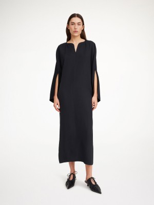 By Malene Birger Cais Maxi Kjole Sort | DK_BB47165