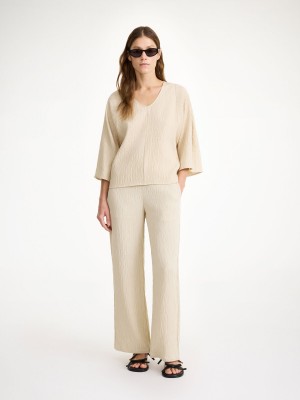 By Malene Birger Calyas Blouse Skjorte Oyster Gray | DK_BB89934