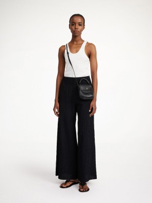 By Malene Birger Campine Wide-leg Bukser Sort | DK_BB55858