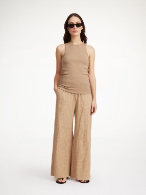 By Malene Birger Campine Wide-leg Bukser Tannin | DK_BB92182