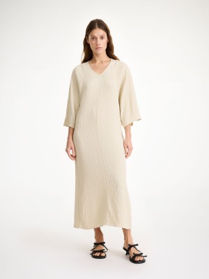 By Malene Birger Carolynn Maxi Kjole Oyster Gray | DK_BB89082