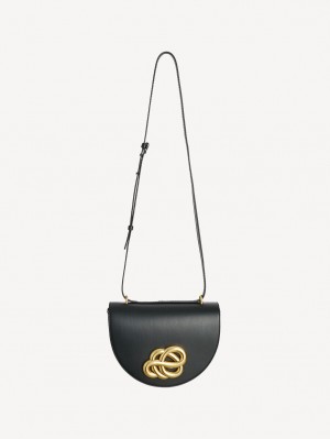 By Malene Birger Cebella Leather Shoulder Tasker Sort | DK_BB96906