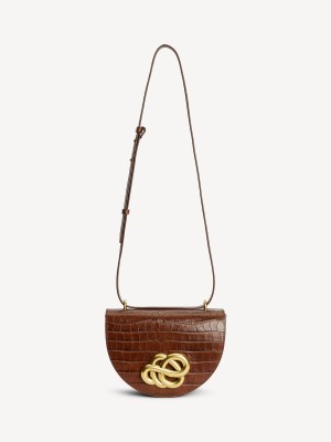 By Malene Birger Cebella Leather Shoulder Tasker Bison | DK_BB42689
