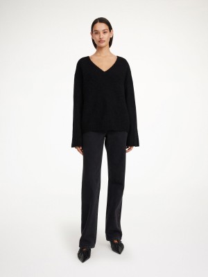By Malene Birger Cimone Sweater Strikkevarer Sort | DK_BB48099