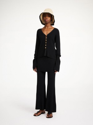 By Malene Birger Cirella Cardigan Strikkevarer Sort | DK_BB94333