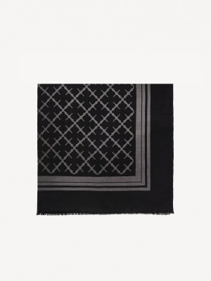 By Malene Birger Cornelis Wool Tørklæder Charcoal | DK_BB58023