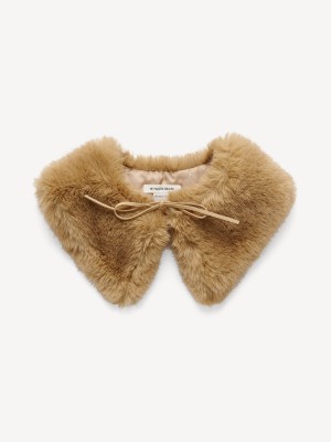 By Malene Birger Cowie Faux Fur Collar Tørklæder Tannin | DK_BB54950