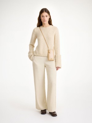 By Malene Birger Darja Wide-leg Bukser Oyster Gray | DK_BB27770