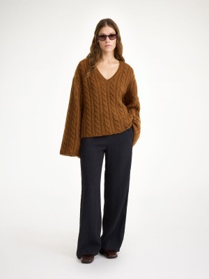 By Malene Birger Darja Wide-leg Bukser Sort | DK_BB28741