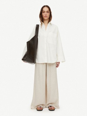 By Malene Birger Derris Organic Cotton Skjorte Hvide | DK_BB75626