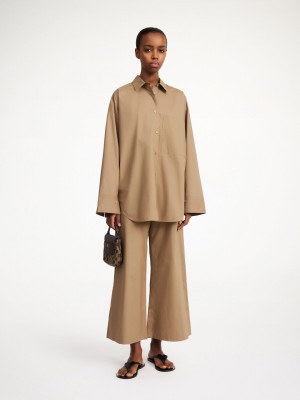 By Malene Birger Derris Organic Cotton Skjorte Shitake | DK_BB34789