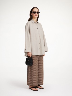 By Malene Birger Derris Organic Cotton Skjorte Brune | DK_BB38914