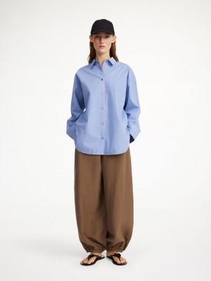By Malene Birger Derris Organic Cotton Skjorte Blå | DK_BB44655
