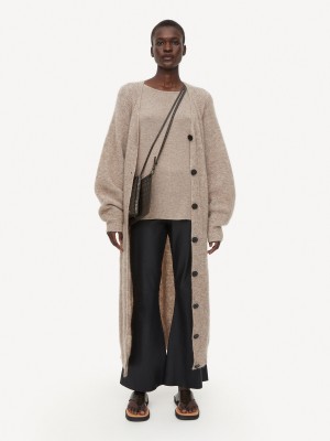 By Malene Birger Evyline Cropped Leather Bukser Sort | DK_BB82859
