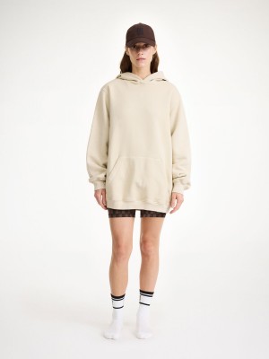 By Malene Birger Felipa Organic Cotton Hoodie Toppe Oyster Gray | DK_BB90180