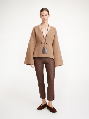 By Malene Birger Florentina Leather Bukser Chestnut | DK_BB21373