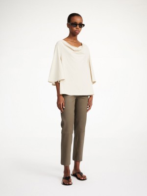 By Malene Birger Florentina Leather Bukser Shitake | DK_BB43586