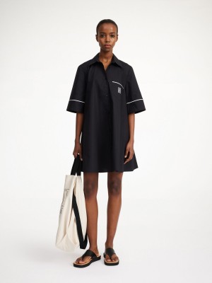 By Malene Birger Gaielle Organic Cotton Kjole Sort | DK_BB47261