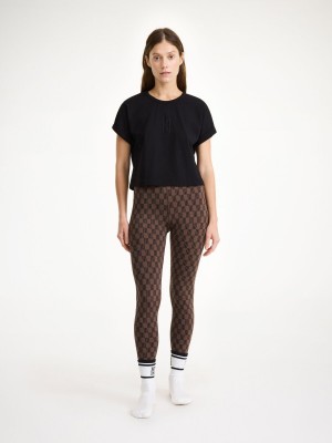 By Malene Birger Hedalia Organic Cotton T-shirt Toppe Sort | DK_BB70323