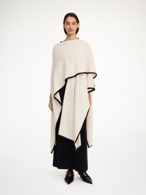 By Malene Birger Kassira Merino-blend Poncho Strikkevarer Oyster Gray | DK_BB49147