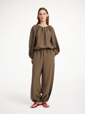 By Malene Birger Lalow Blouse Skjorte Shitake | DK_BB71650