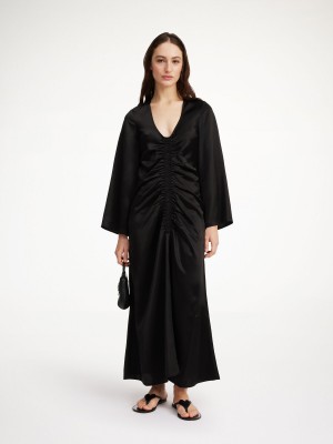 By Malene Birger Lavende Maxi Kjole Sort | DK_BB41577