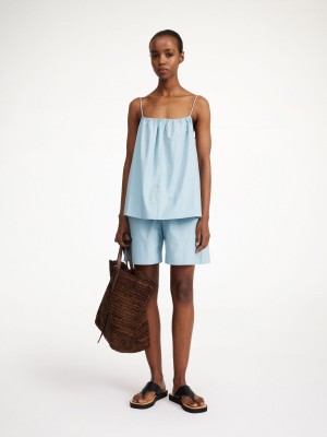 By Malene Birger Leonnes Organic Cotton Toppe Blå | DK_BB32508