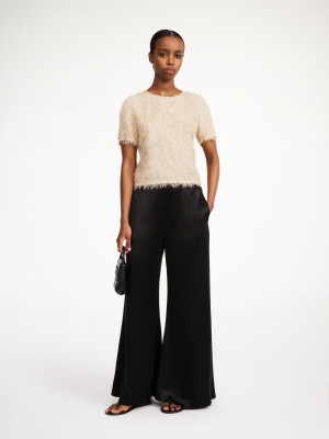 By Malene Birger Lucee Flared Bukser Sort | DK_BB94846