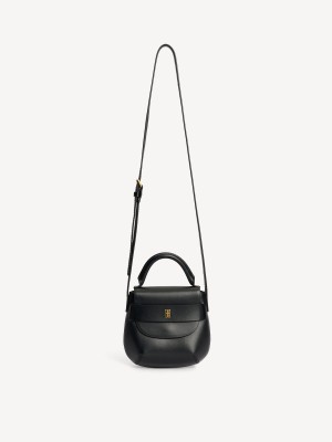 By Malene Birger Meela Leather Shoulder Tasker Sort | DK_BB77856