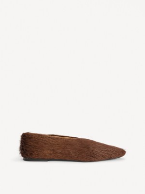 By Malene Birger Merina Leather Flats Sko Brune | DK_BB45671