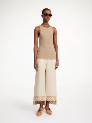 By Malene Birger Mirabellos Linen Bukser Oyster Gray | DK_BB73894