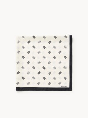 By Malene Birger Monnas Silk Tørklæder Hvide | DK_BB15780