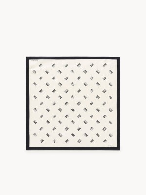 By Malene Birger Monnis Silk Tørklæder Hvide | DK_BB63560