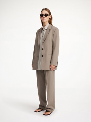 By Malene Birger Ophie Single-breasted Blazere Shitake | DK_BB63521