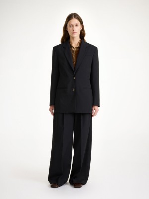 By Malene Birger Ophie Single-breasted Blazere Sort | DK_BB97425