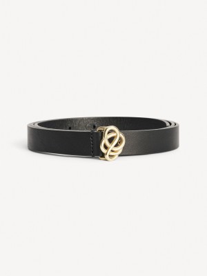By Malene Birger Ouma Leather Bælter Sort | DK_BB44310