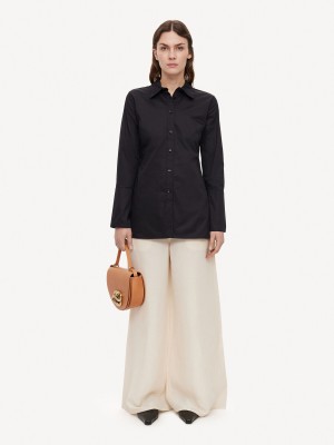 By Malene Birger Padano Organic Cotton Skjorte Sort | DK_BB59621