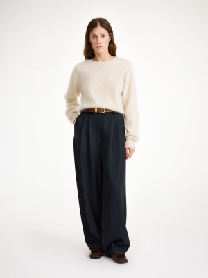 By Malene Birger Piscali Mid-waist Bukser Sort | DK_BB29952