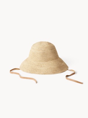 By Malene Birger Rafiah Straw Hat Andet Tilbehør Lyse | DK_BB52403